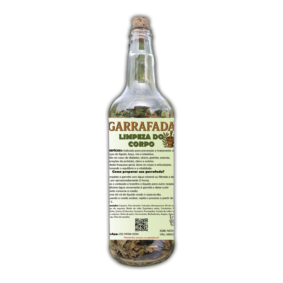 Garrafada limpeza geral do corpo